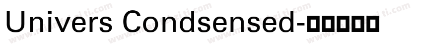 Univers Condsensed字体转换